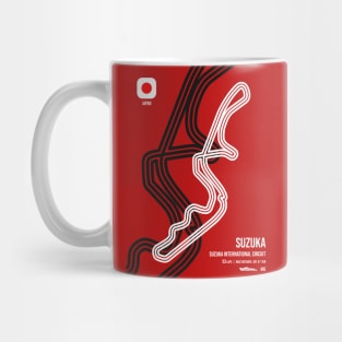 Suzuka Race Track (Red) Mug